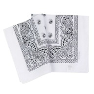 BANDANA, BANDANA, ŠATKA, BIELA ​​ŠATKA