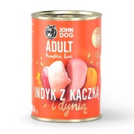 John Dog mokré krmivo morčacie kačica tekvica 400 g