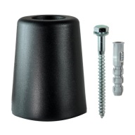 NÁRAZNÁ ZARÁŽKA PRE ZÁMOK GARÁŽOVÝCH DVERÍ 60mm ČIERNA SILNÁ