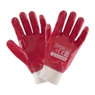 X-POVI RED PVC ochranné pracovné rukavice Vodotesné flexibilné CE