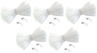 Špirálová páska na zips 3 mm zips BIELY 5 metrov + 10 zipsov