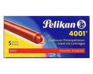 ATRAMENTOVÉ NÁPLNE PELIKAN DLHÉ ČERVENÉ