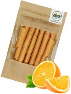 OVOCNÉ VALCE Pomaranč 50g Prírodný ovocný snack Pomaranč