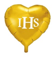 Balón prvého svätého prijímania s veľkým srdcom od IHS