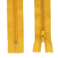 ŠPIRÁLOVÝ Zips #5 - 18 CM - TMAVO ŽLTÉ