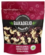 BAKADELIO SNACKY KEŠU BLEND BRUSNICE 160G MIX