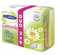 CARIN DUO Ultra wings hygienické vložky CAMOMILE, 2x9 kusov