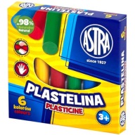 Školská plastelína 6 farieb ASTRA