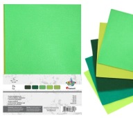 Dekoratívna plsť GREEN MIX 10 listov A4 Titanium