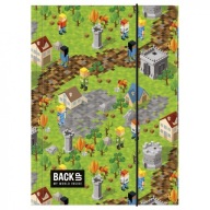 A4 zložka na kreslenie s gumou BackUP GAME LEVEL pre fanúšika MINECRAFT