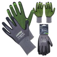 OCHRANNÉ PRACOVNÉ RUKAVICE NITRIL FLEX DOTS NITRILOVÉ rukavice R.10 XL