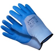 Pracovné rukavice Gripex potiahnuté latexom, veľkosť 10, 1 pár rukavíc