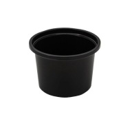 ČIERNE NÁDOBY 100ml DIP OMÁČKA (100) ČERVENÁ PLAST