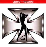 NÁLEPKA NA AUTO ČERT ČERT MALTÉZSKÝ KRÍŽ