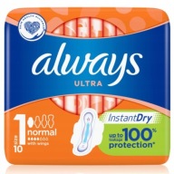 ALWAYS Ultra podložky s krídelkami Normal 10 ks