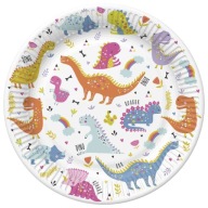 PAPIEROVÉ TANIERE DINOSAUR Dino Animals Plazy Birthday Party 23cm 8 ks.