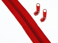 Zips ZIPPÁSKA 5mm 3m +6 klipov ČERVENÁ