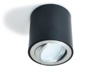 POVRCHOVÁ MONTÁŽ HALOGÉNOVÉ POHYBLIVÉ LED + GU10 ČIERNA/STRIEBORNÁ