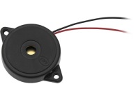 BUZER BEZ GENERÁTORA VÝKONNÝ BUZZER 12V S KÁBLAMI 34X9MM 85DB 8MA