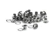 5 mm GRAPHITE kovové očká s podložkou