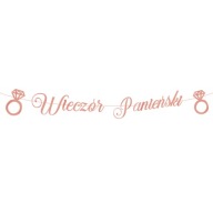 Banner na rozlúčku s ružovým nápisom 150 cm