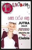 Karta Darček k 15. narodeninám pre dievča U101