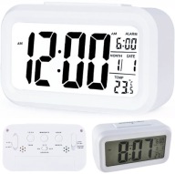 HODINY ALARM TEPLOMER DIGITÁLNY LED DISPLEJ ELEKTRONICKÝ 12/24H