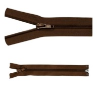 Zips 85cm Tailor Brown 5 ks