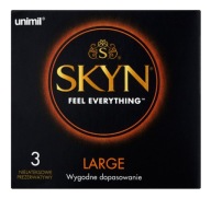 Unimil Skyn ​​​​Veľké nelatexové kondómy 3 ks