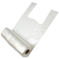 Jednorazové šmykové vrecia na rolke do 5 kg. Poľské, schválené pre potraviny