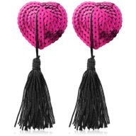 NÁLEPKY NA VSUVKY, SRDIEČKA SO strapcami, NIPPLACE