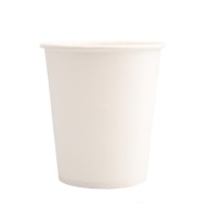 Papierové šálky na kávu 300ml - 50ks na horúce nápoje, biele eko šálky