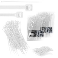 200x sťahovacie pásky Káblové pásky Zipsy 2,5 x 160 mm Silné UV sťahovacie pásky