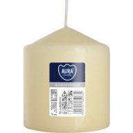 KRÉM Valcová sviečka bez vône PARAFÍNOVÁ SVIEČKA 9CM 38H 320G