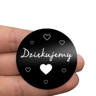 Nálepky ĎAKUJEM okrúhle štítky ďakujem 200