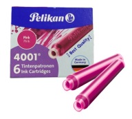 Pelikan krátke perá, 6 kusov, ružové