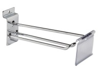 DVOJHÁKOVÝ VEŠIAK CENOVÝ PÁS 20CM CHROM B1