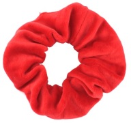RUBA NA VLASY RED VELUR SCRUNCHIE