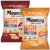 Moonsy Barbecue & Cheddar šošovicové lupienky 60 g x 2 kusy