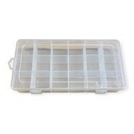 Organizér plastový box s priehradkami 23 cm x 12 cm x 4,5 cm