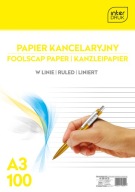 Kancelársky papier A3 100 = linka Interprint