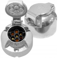 ZÁSUVKA ZÁSUVKA ZÁSUVKA HLINÍKOVÁ 7 PIN 12/24V