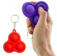 SENSORY TOY PUSH BUBBLE POP IT KEYRING