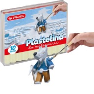 Bezfarebná školská plastelína na maľovanie, 10 ks