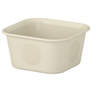 IKEA NOJIG Organizér plastový/béžový 10x10x5 cm