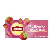 Lipton ovocný expresný čaj Jahoda a Rebarbora 20 sáčkov, 32g