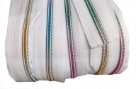 LuxTextil Zipsová PÁSKA Zips 5mm ŠPIRÁLOVÝ Zips PO METROCH 5m RAINBOW BY