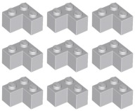 LEGO 2357 ROHOVÁ TEHLA 2x2 svetlosivá (10g) 9 ks