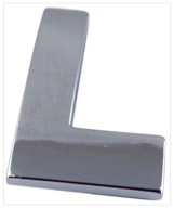 B0U90 ZNAK PÍSMENO CHROME L VEĽKÉ 5,6CM 49859