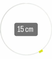 Obruč na lapač snov 15cm BIELA